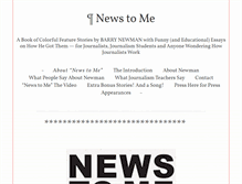 Tablet Screenshot of barrynewmanjournalist.com